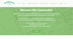 Desktop Screenshot of blossomhillsconstruction.com