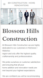Mobile Screenshot of blossomhillsconstruction.com